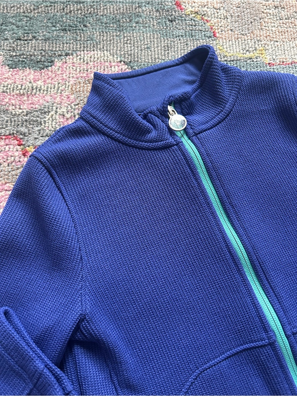 Spyder Kids Royal Blue Jacket with Aqua Trim - Picture 2 of 5